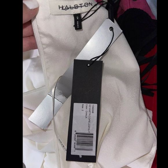 Halston Asymmetrical Cape Jumpsuit - Picture 10 of 10